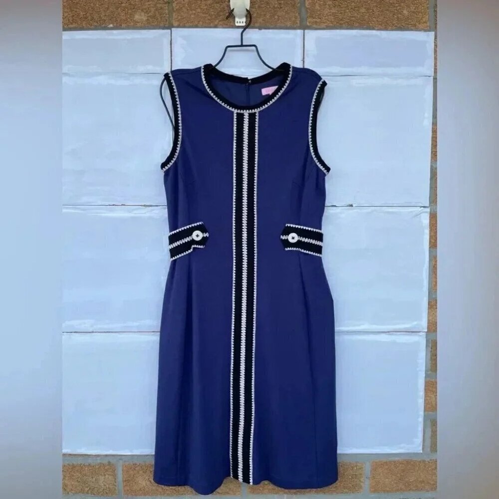 Lilly Pulitzer Fannie Stitch Sheath Dress medium - Picture 2 of 12